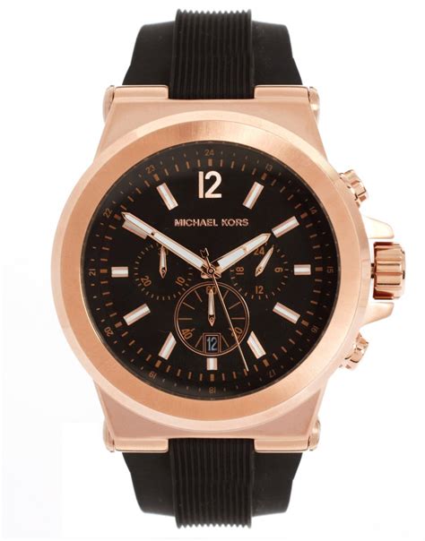 michael kors mens watch silicone dylan|michael kors watch mk8184.